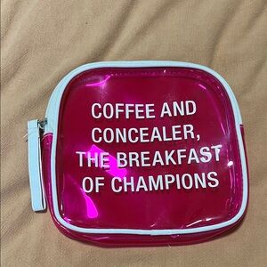 Pink Transparent Pouch